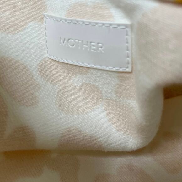 MOTHER The Ruffle Mini Skirt Floral Leopard Print Yellow White Size 23 NWT - Picture 3 of 11